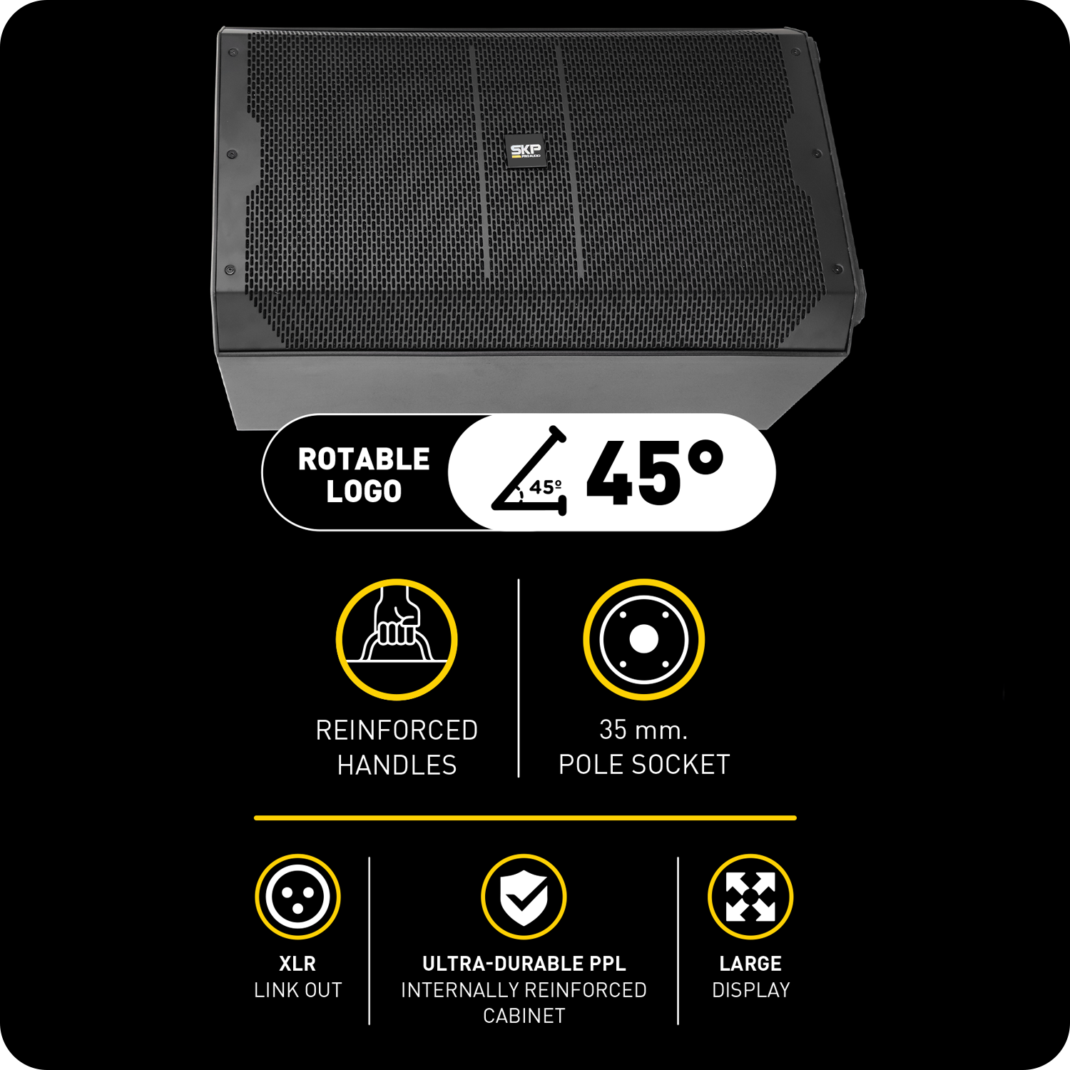 ALTO-FALANTE ATIVO SKP SK 5PX BK